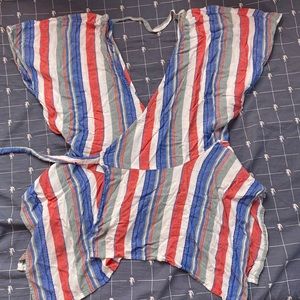 Striped Wrap Around Shirt